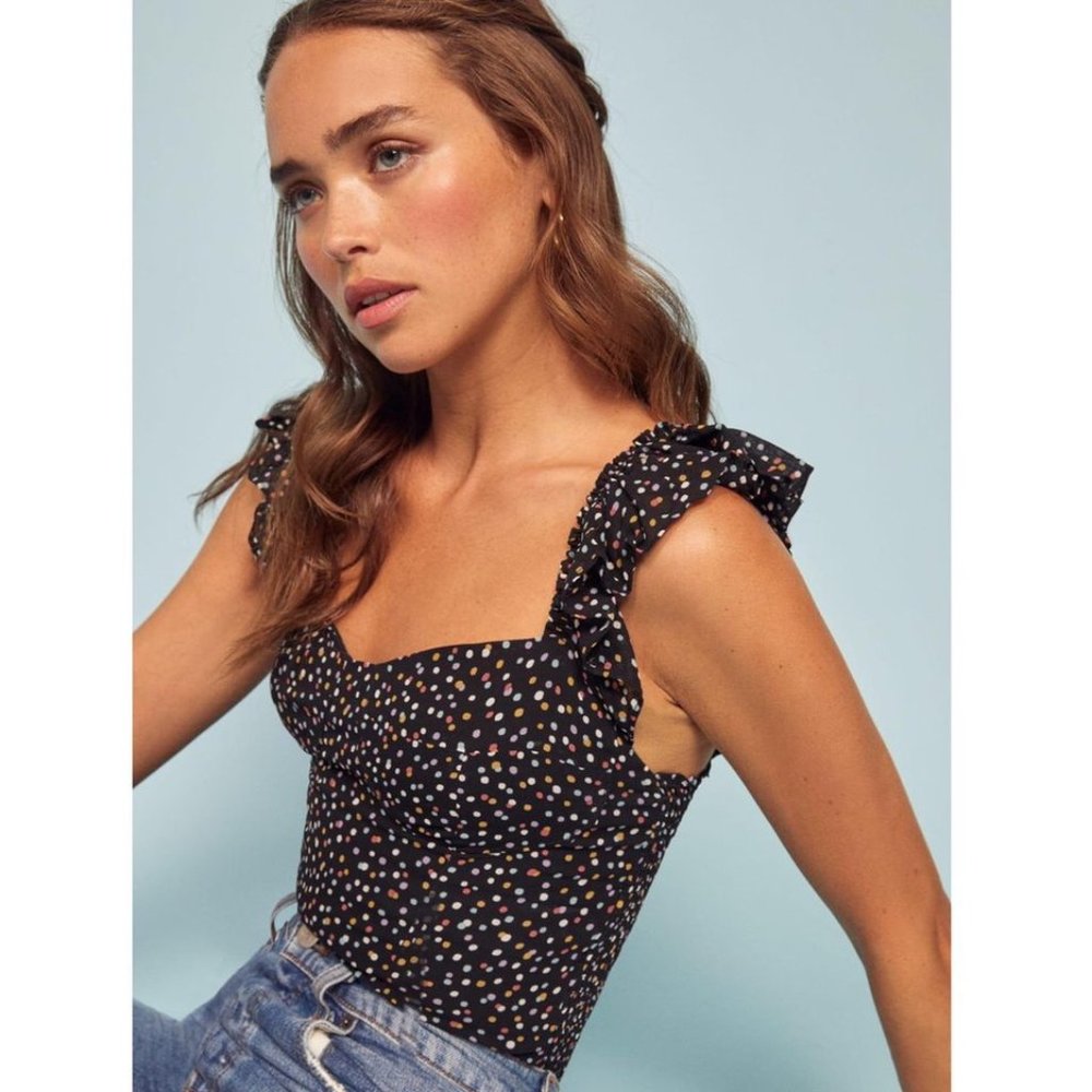 Reformation Lisbon Top - Confetti